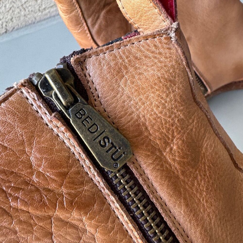 NEW Bed Stu Alina Boots Rustic Tan Leather Women 9.5 Cobbler Series Western Boho - Picture 14 of 16